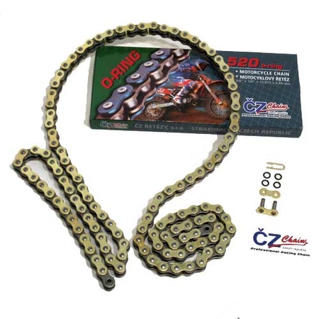 CZ Chain O-Ring 520 x 120 GOLD PLATED