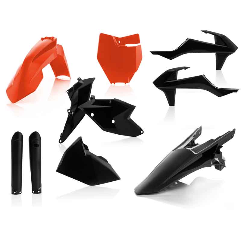 Acerbis FULL Plastic Kit KTM SX125/150, SX-F, XC-F250/350/450 (16-18) SX250/XC (17-18) 16 Orange/Black
