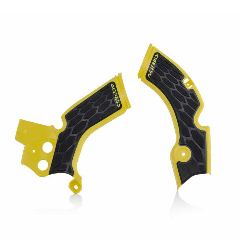 Acerbis X-Grip Frame Guards Suzuki RMZ250:19-20, RMZ450:18-20 Yellow/Black