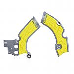 Acerbis X-Grip Frame Protector Suzuki RMZ250:19-20, RMZ450:18-20 Gray/Yellow