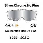 Ariete Lens Single Lexan Silver Chrome (No Pins)