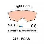 Ariete Lens Single Lexan Light Coral (c/wTear-Off & Roll-Off Pins)
