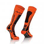 Acerbis PRO Knee-High Sport Socks Black/Flo-Orange