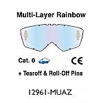 Ariete Lens Single Lexan Multi-Layer Rainbow (c/w Tear-Off & Roll-Off Pins)