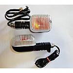 K&S Technologies Universal DOT Halogen Turn Signals (Clear Lens/Amber Bulb)