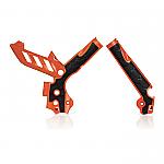 Acerbis X-Grip Frame Protector KTM SX/XC/SX-F/XC-F/EXC/XC-W/XCF-W (11-16) Orange/Black