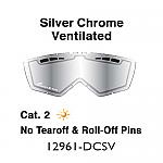 Ariete Lens Double Vented: Silver Chrome (No Pins)