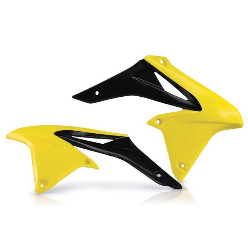 Acerbis Radiator Shrouds Suzuki RMZ250 (10-18) Yellow/Black