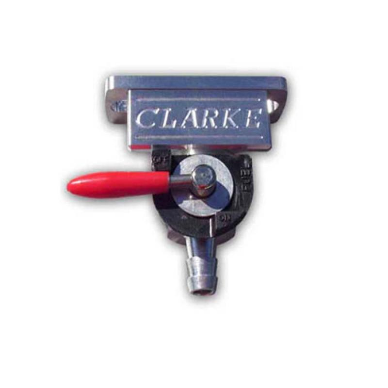 Clarke Metal Fuel Petcock: Straight Style with Groove/O Ring Style