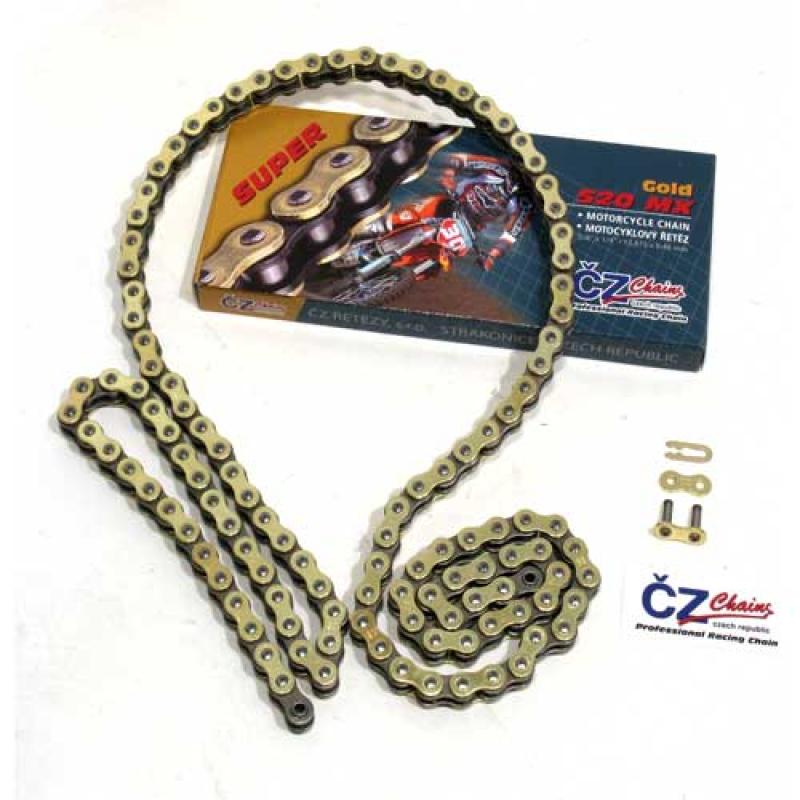 CZ Chain Standard "Super Series MX" 520 x 120 GOLD PLATED