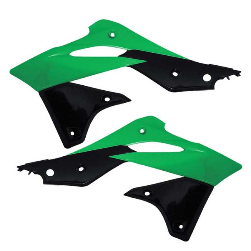 Acerbis Radiator Shrouds Kawasaki KX250F (13-16) Green/Black