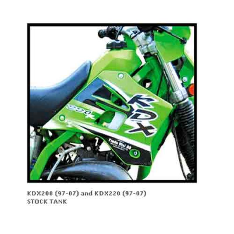 Clarke Fuel Tank Kawasaki KDX 200/220 (1997-2007) Stock Size