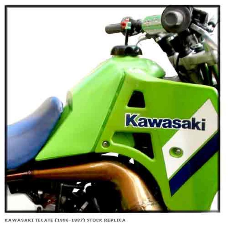 Clarke Fuel Tank Kawasaki TECATE (86-87) Stock Replica