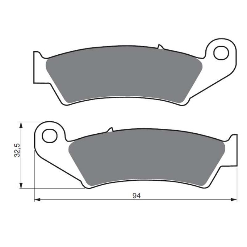 Goldfren Sintered Front Brake Pads 004