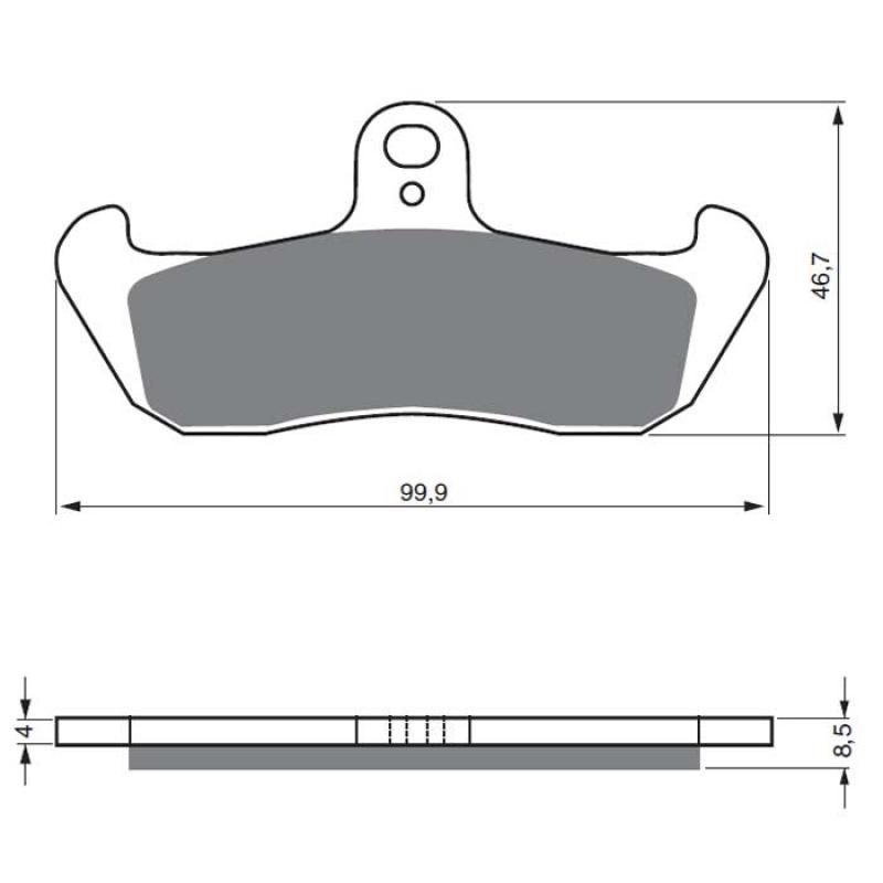 Goldfren Sintered Front Brake Pads 006