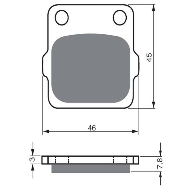 Goldfren Sintered Front Brake Pads 007