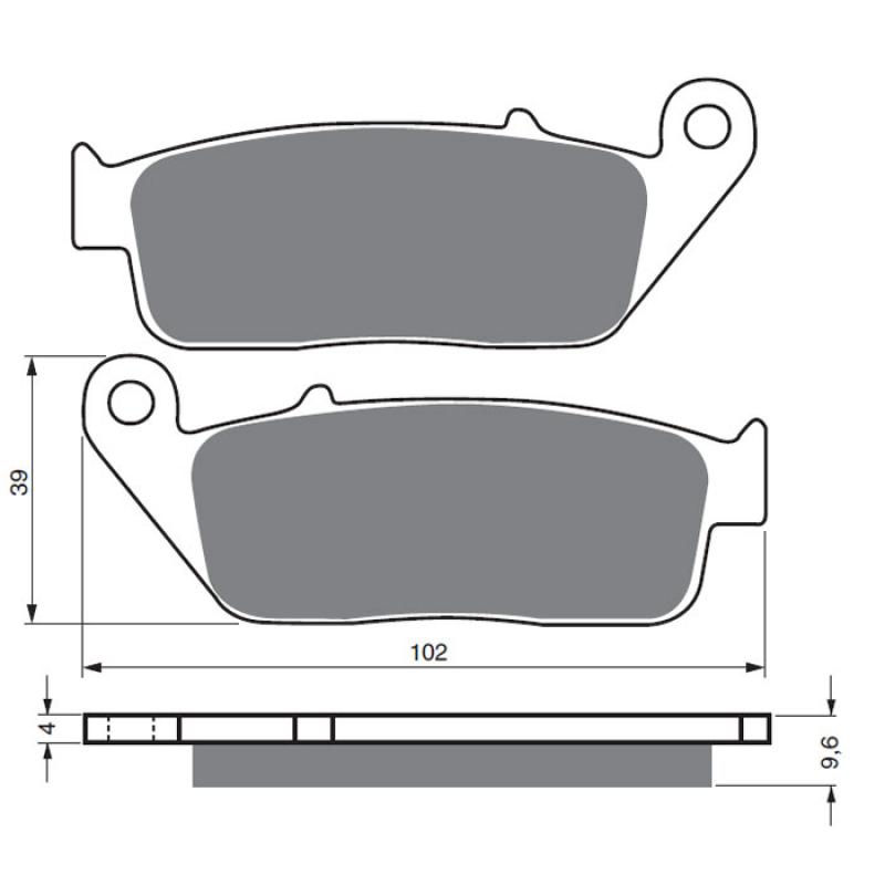 Goldfren Sintered Front Brake Pads 014