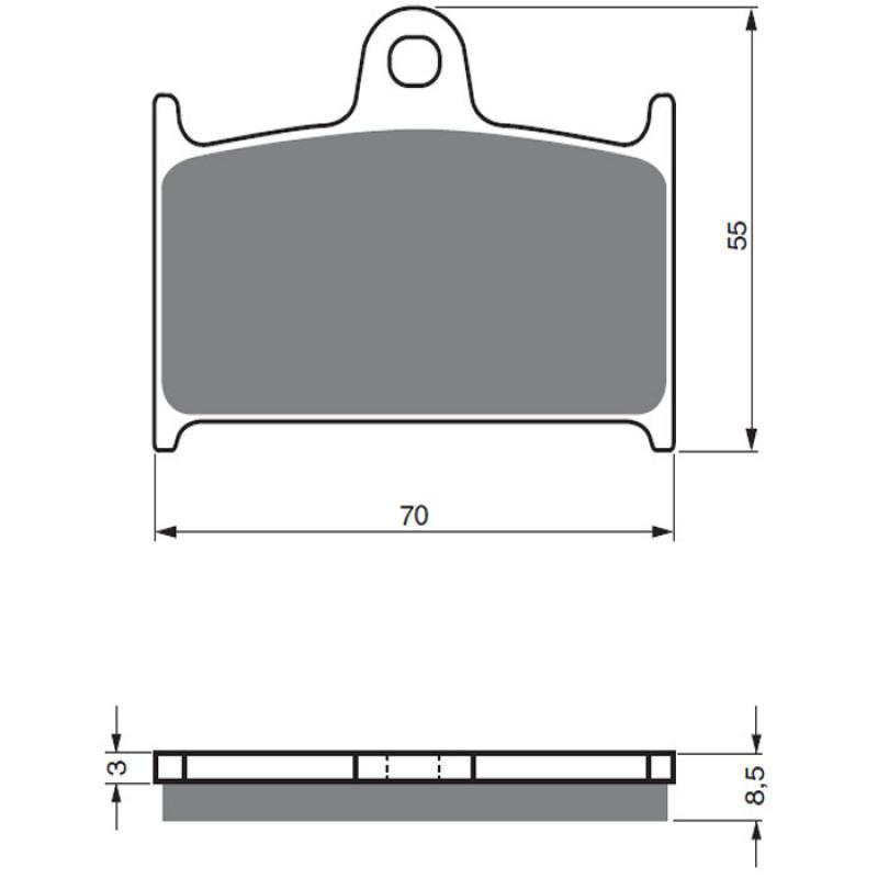 Goldfren Sintered Front Brake Pads 017