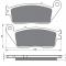 Goldfren Sintered Front Brake Pads 022