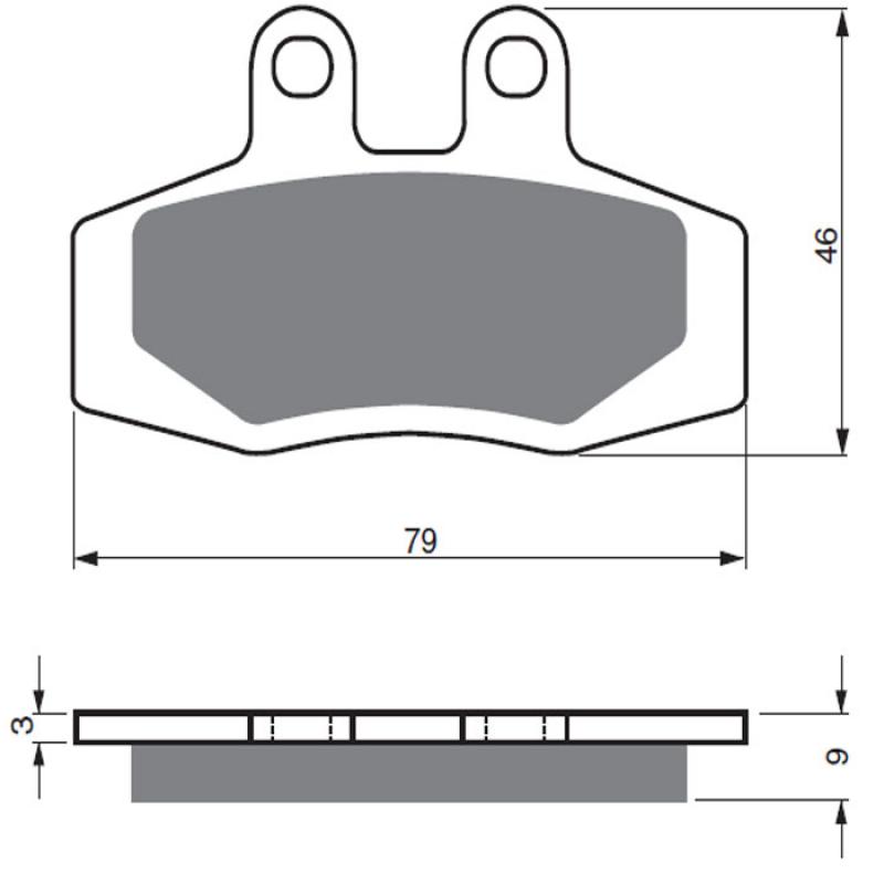 Goldfren Sintered Front Brake Pads 026