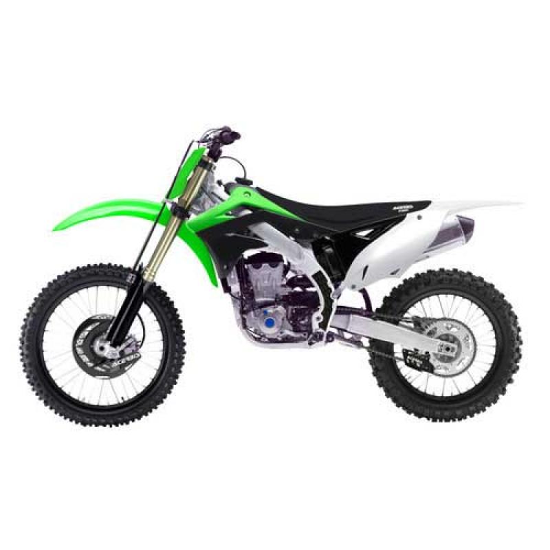 Acerbis XGrip Frame Guards Kawasaki KX450F in White MX1 Canada