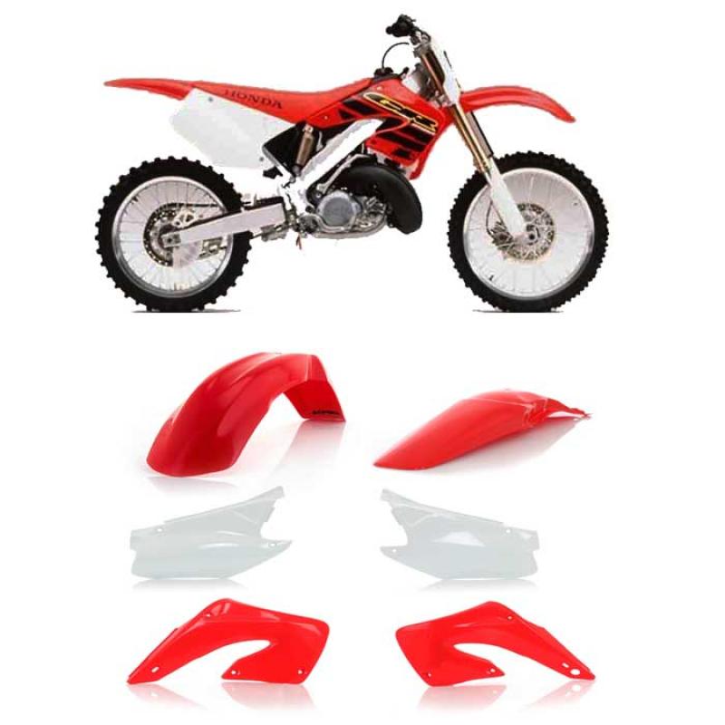 250 97-99 Acerbis 2071320002 Side Panels White fits CR125 98-99