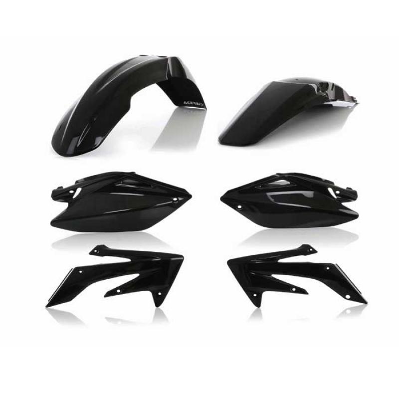 Acerbis Black Plastic Kit – Fits Honda CRF250R 2010-2013 & CRF450R 2009-2012 – OEM Style 2198000001