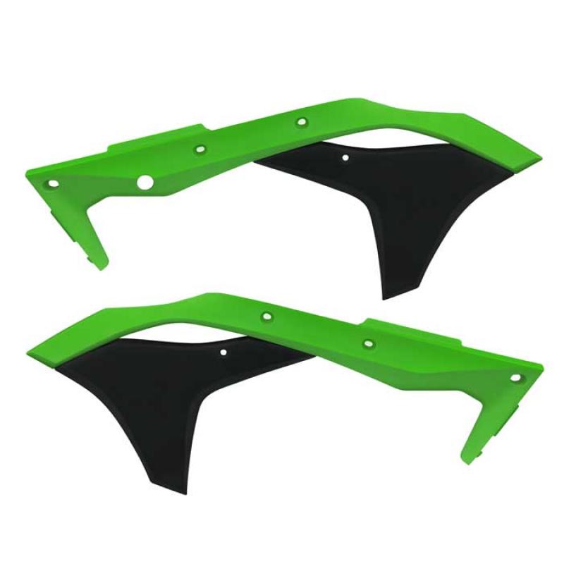 Acerbis Radiator Shroud Kawasaki KX250F:17-18, KX250:19-20 Green/Black