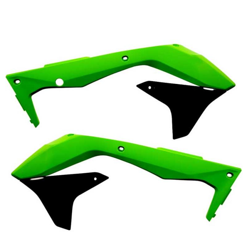 Acerbis Radiator Shrouds Kawasaki KX450F (16-18) Green/Black