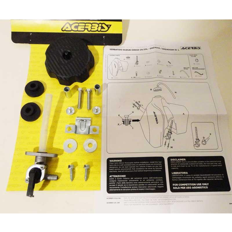 Acerbis 3.9 Gallon Black Plastic Fuel/Gas Tank (2780660001