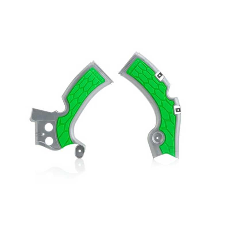 Acerbis X-Grip Frame Protector Kawasaki KX450F (09-Current) Silver/Green