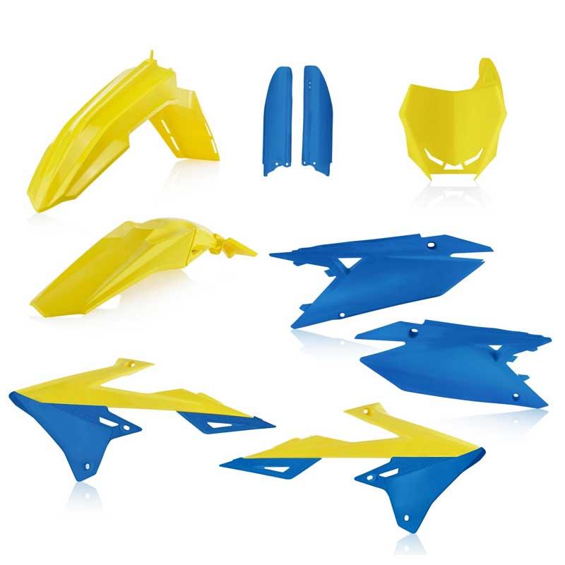 Acerbis FULL Plastic Kit Suzuki RMZ250:19-20, RMZ450:18-20 Yellow/Blue