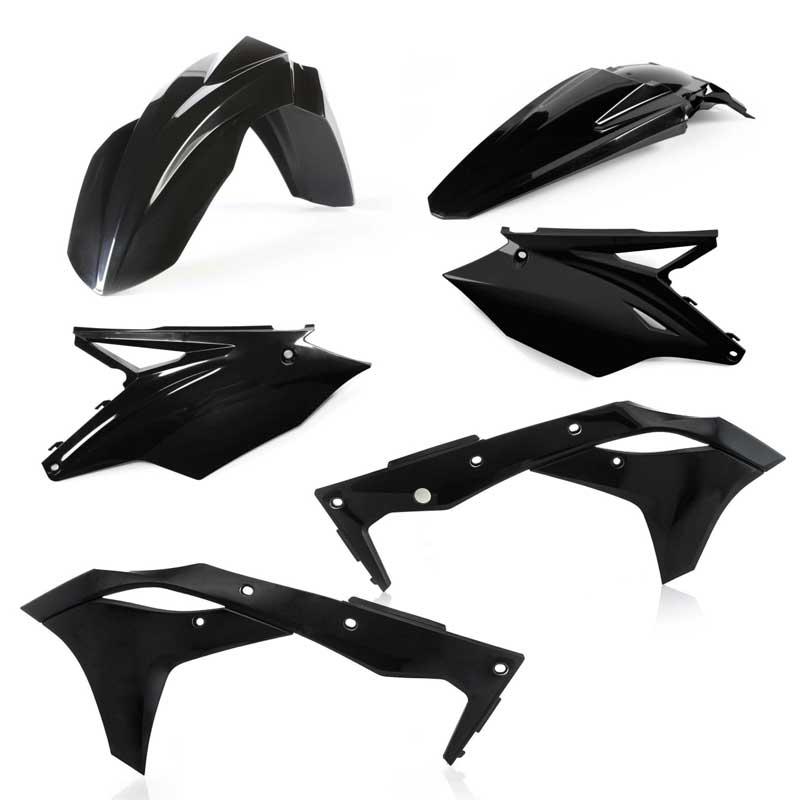 Acerbis Plastic Kit Kawasaki KX250F:18, KX250:19-20 Black