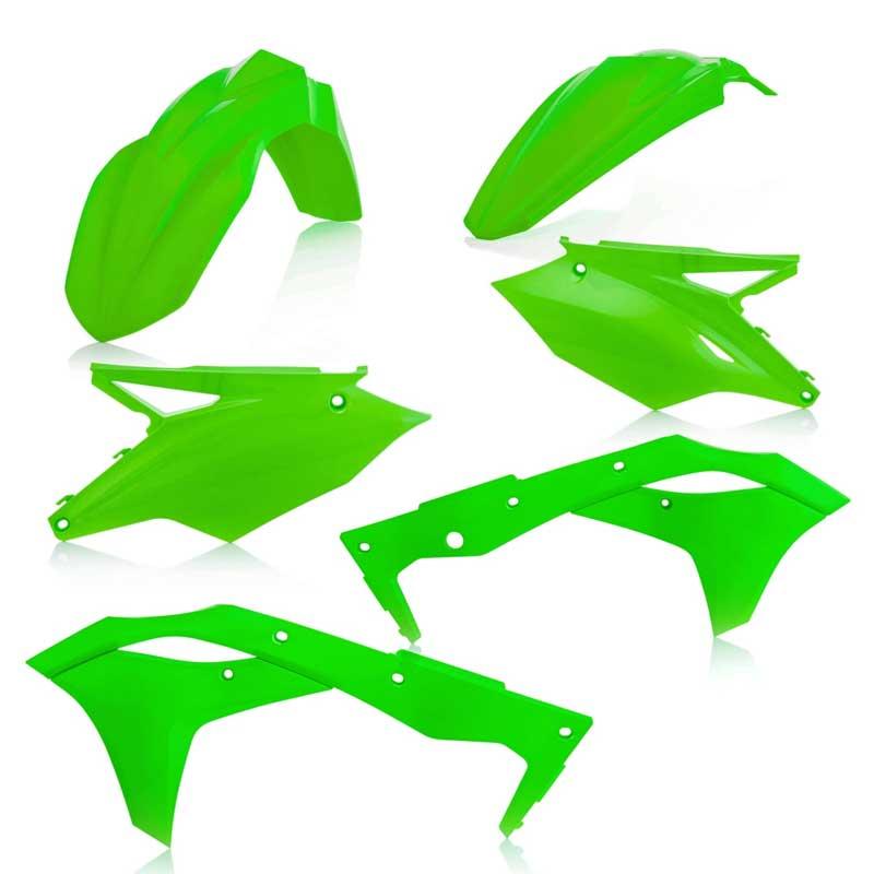 Acerbis Plastic Kit Kawasaki KX250F:18, KX250:19-20 Flo-Green