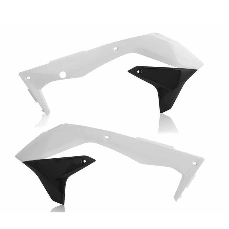 Acerbis Radiator Shrouds Kawasaki KX450F (16-18) White/Black