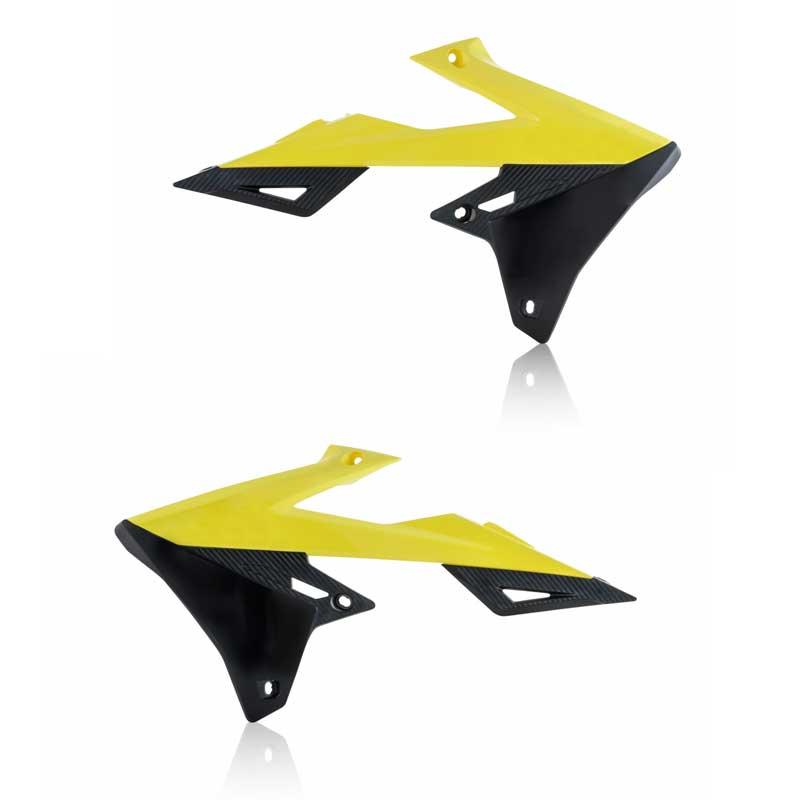 Acerbis Radiator Shroud Suzuki RMZ250 (2019-2023) RMZ450 (2018-2023) Yellow/Black
