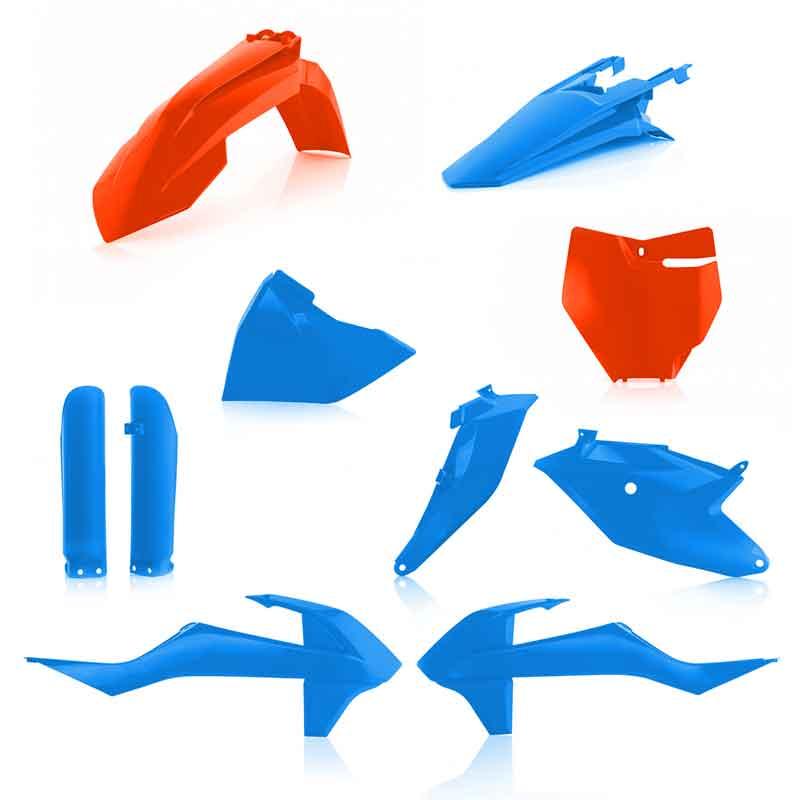 Acerbis FULL Plastic Kit KTM SX/SX-F/XC/XC-F (2019-2021) 16 Orange/Light Blue LIMITED EDITION