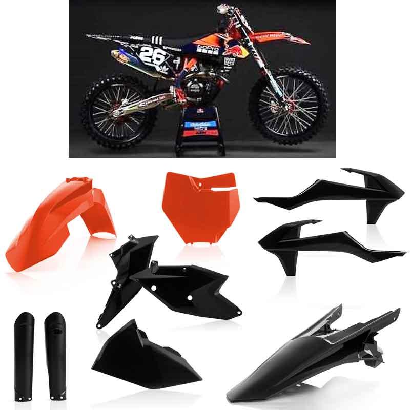 Acerbis FULL Plastic Kit KTM SX125/150, SX-F, XC-F250/350/450 (16-18) SX250/XC (17-18) 16 Orange/Black