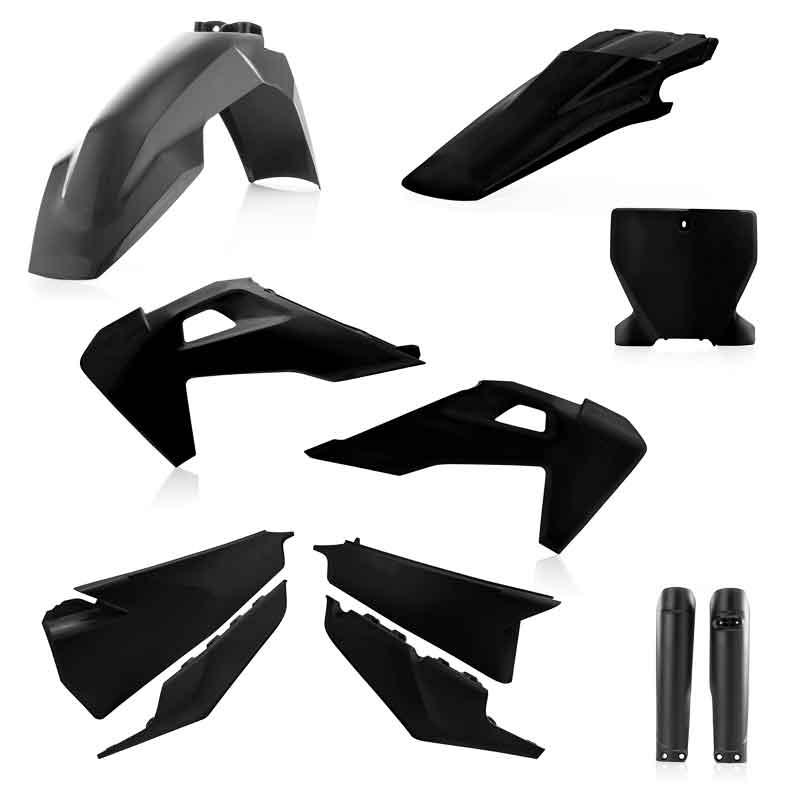 Acerbis FULL Plastic Kit Husqvarna TC/FX/FC/TX (2019-2022) Black