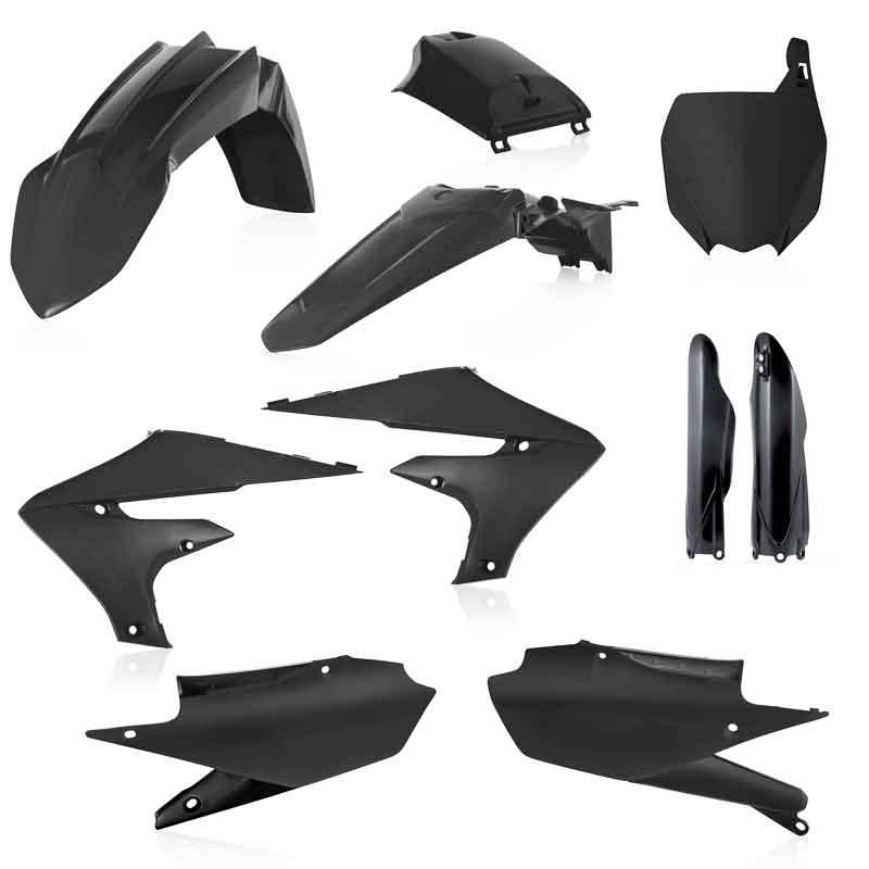 Acerbis FULL Plastic Kit Yamaha YZ250F/250FX and YZ450F/450FX Black