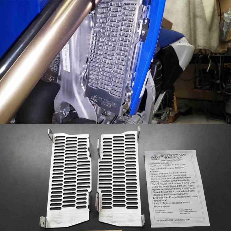 Emperor Racing Radiator Frame Grill Yamaha YZ 125/250/125X/250X 2-Stroke