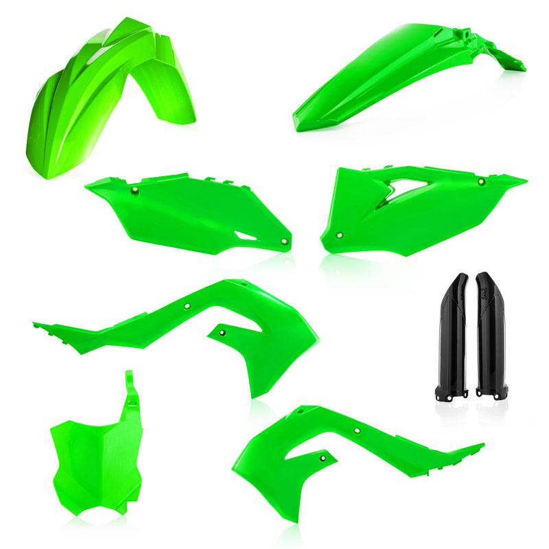 Acerbis FULL Plastic Kit Kawasaki KX250/KX250X: KX450/450X (2019-24) Flo-Green
