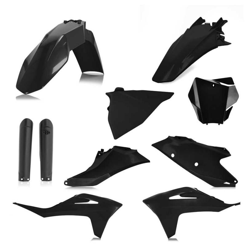 Acerbis FULL Plastic Kit GASGAS MC125/250F/450F and EX300/250F/350F/450F (2021-2023) Black