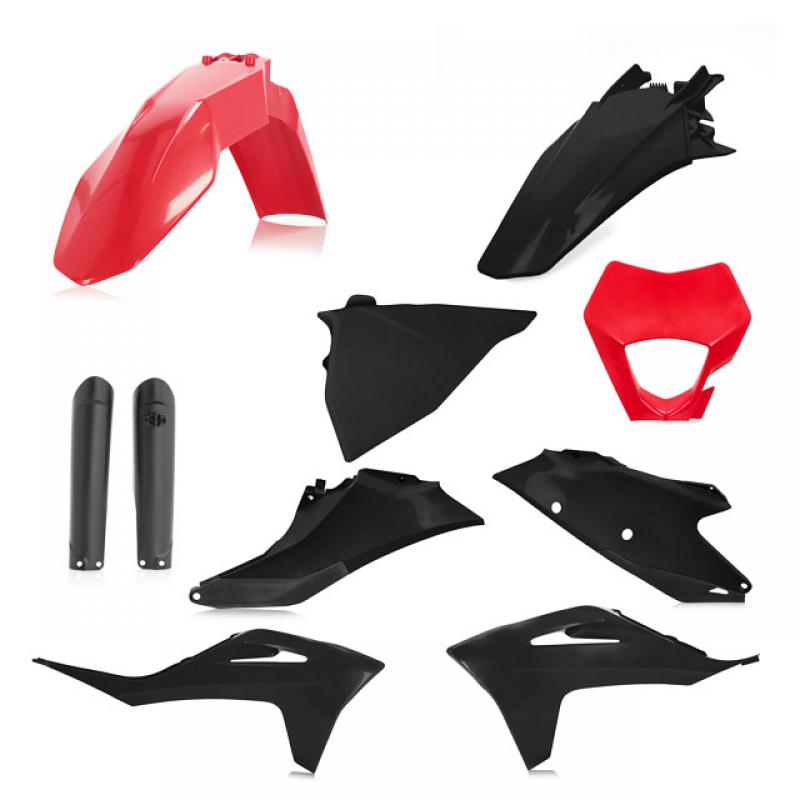 Acerbis FULL Plastic Kit GASGAS EC250/300/250F/350F (2021-2023) Red/Black