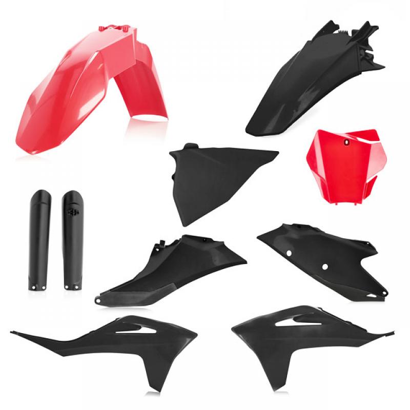 Acerbis FULL Plastic Kit GASGAS MC125/250F/450F and EX300/250F/350F/450F (2021-2023) Red/Black