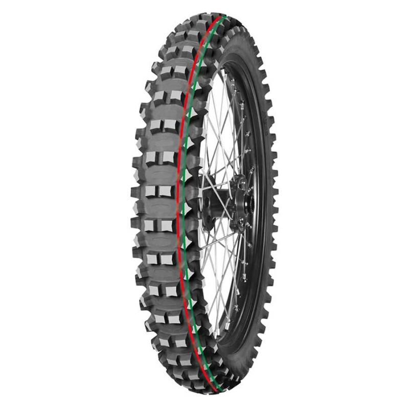Mitas Terra Force-MX MH Front Tire 90/90-21 (3.00-21) 54M (Red & Green Stripe)