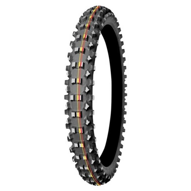 Mitas Terra Force-MX SM Front Tire 80/100-21 51M (Red & Yellow Stripe)