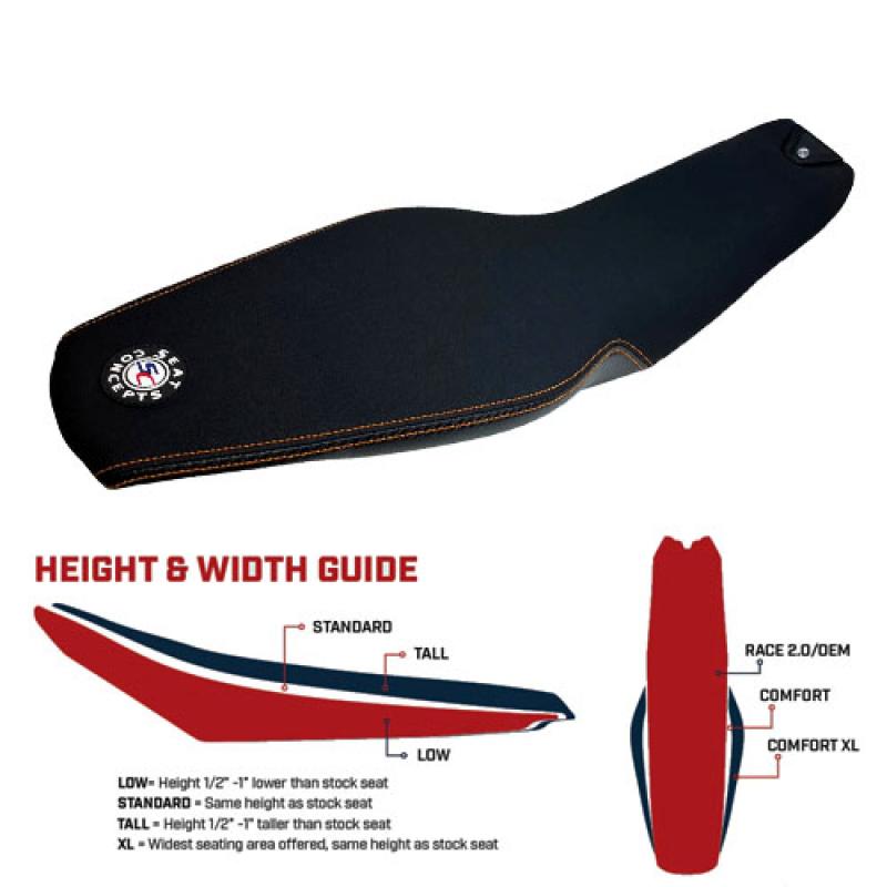 Seat Concepts Comfort XL Complete Seat KTM SXF Factory Edition/SXF